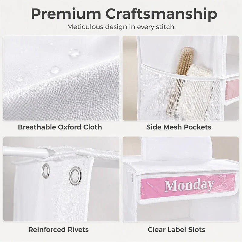 ClarityNest Hangende Organizer met 5 Compartimenten – Makkelijke Orde in de Kast
