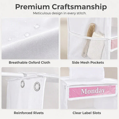 ClarityNest Hangende Organizer met 5 Compartimenten – Makkelijke Orde in de Kast