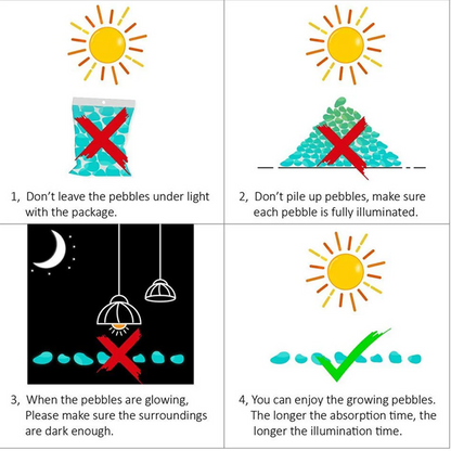 GlowPebbles — Glow Tuinstenen | 50% KORTING
