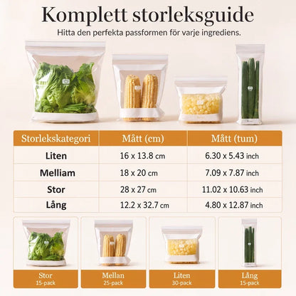 Super Sterke Bewaarzakken – Bewaar Versheid, Stop Chaos