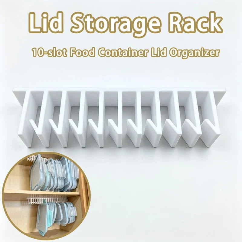 SleekStack dekselorganizer — Transparante kasten, stille kookervaring