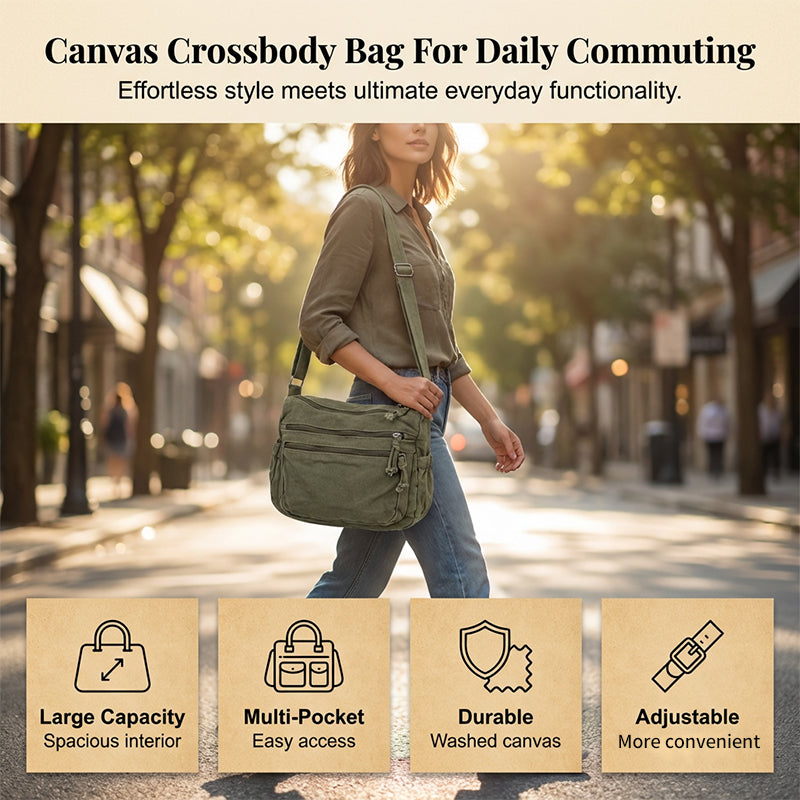 Sally — Casual Canvas Tas | 50% KORTING