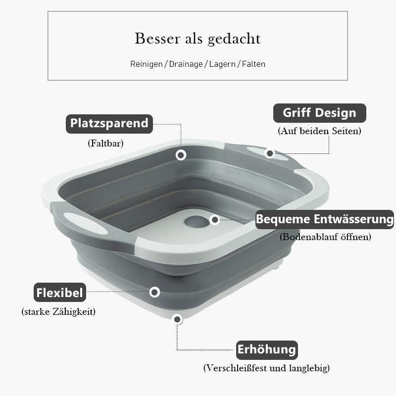 KüchenMeister - De draagbare multifunctionele opvouwbare wasmand | 50% KORTING