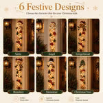 LuminaFest kerstdeurbekleding — warme gloed, instant magie