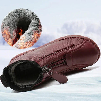 Heidi – Dames Winter Warme Enkellaarzen met Rits