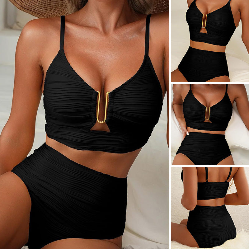 Amelia — Push-Up Hoge Taille Bikini voor Dames