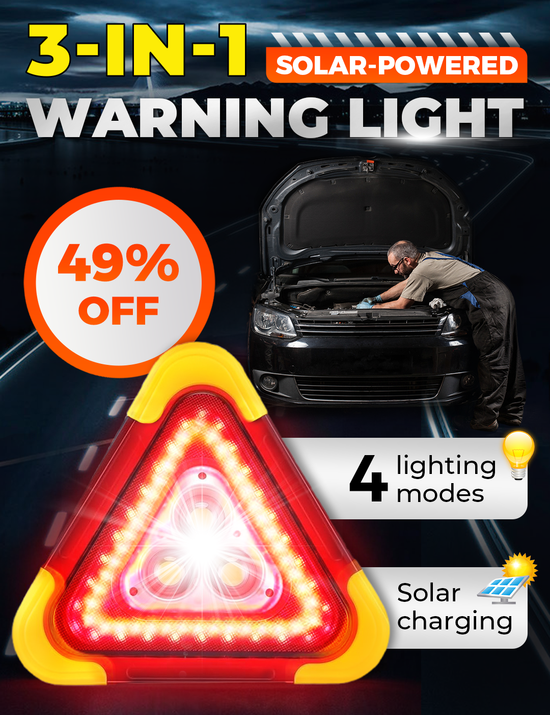 LumaSafe – LED Veiligheidslamp | 50% KORTING