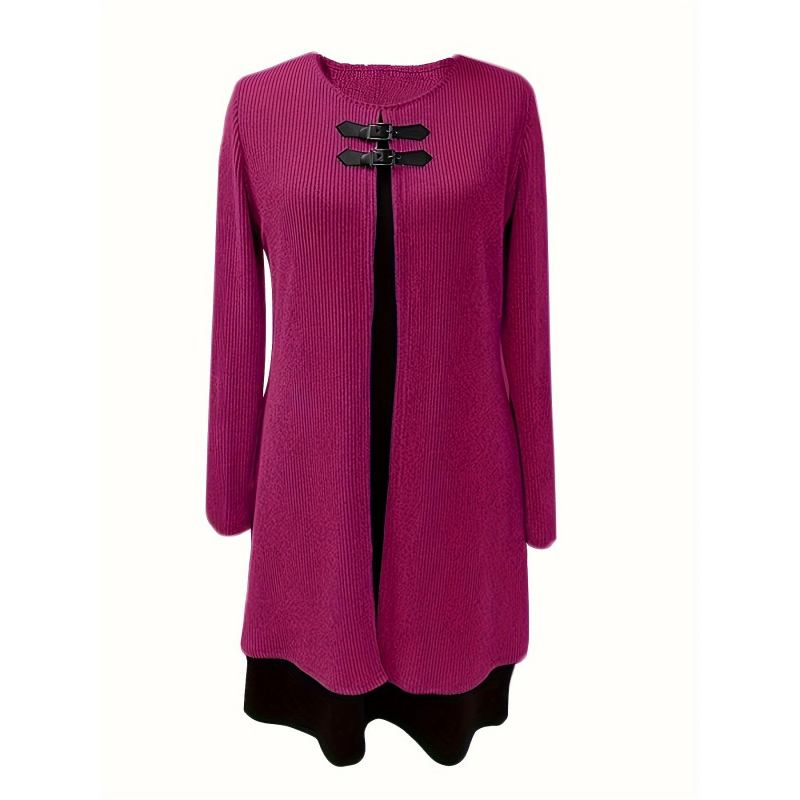 Sophie – Elegante A-lijnjurk met stijlvolle gespen | 50% KORTING