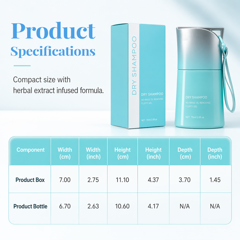 Elegante droogshampoo gel – direct volume, olievrije zelfverzekerdheid