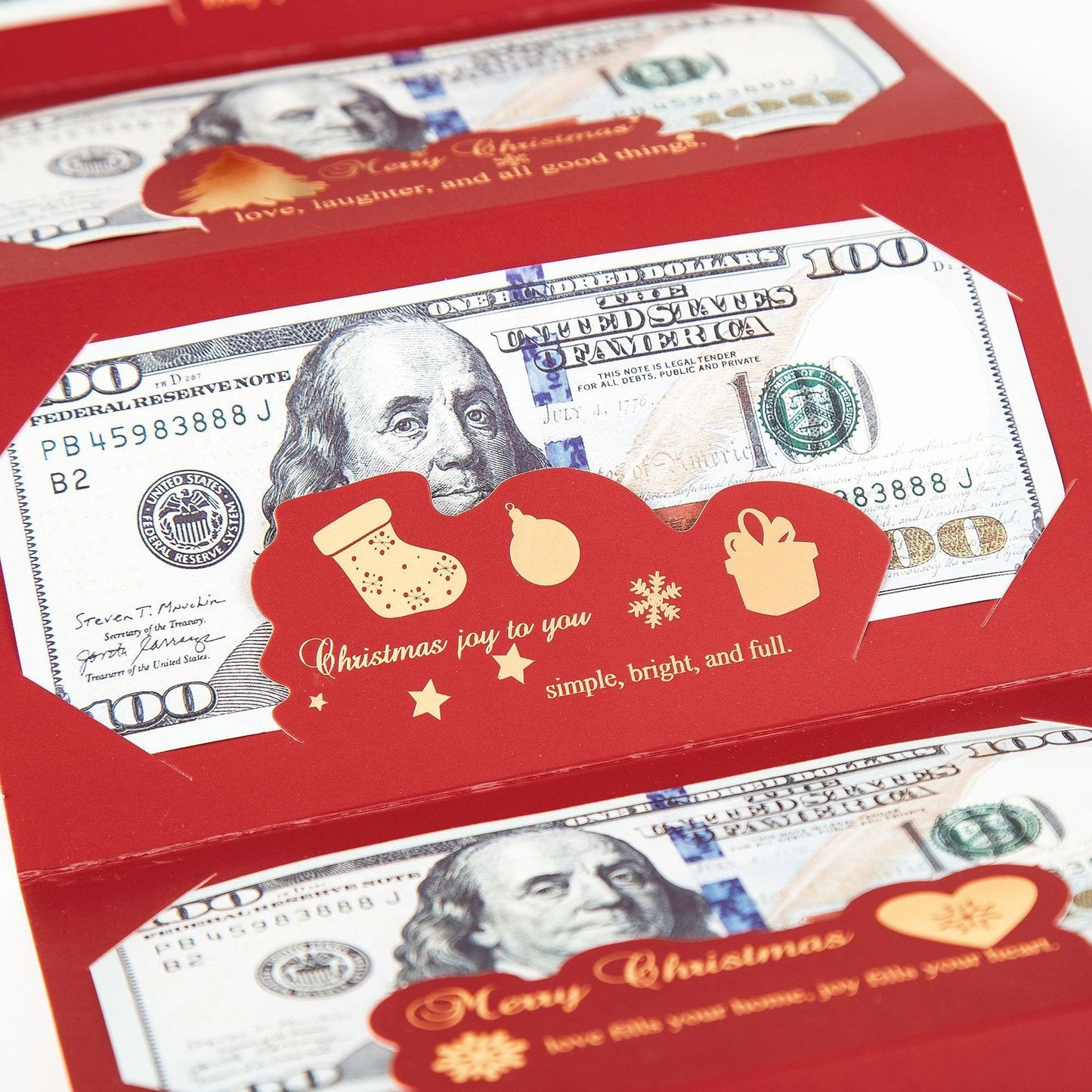 Festivo – Kerstcadeau envelop voor contant geld | 1+2 GRATIS