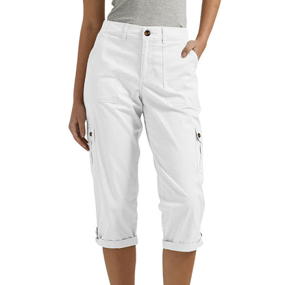 Heidi – Dames Capri Broek met Stretch en Praktische Zakjes