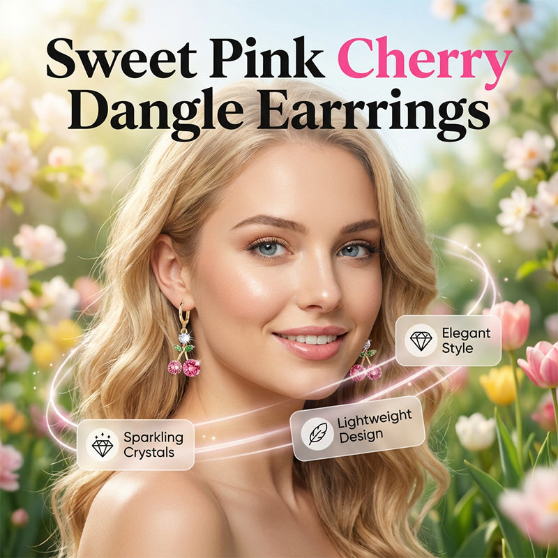 Rosalie — Kristal Cherry Oorbellen | 50% KORTING