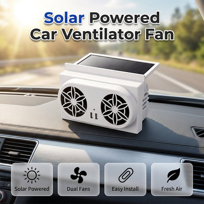 Zonne-auto-ventilator — Directe Koelcomfort
