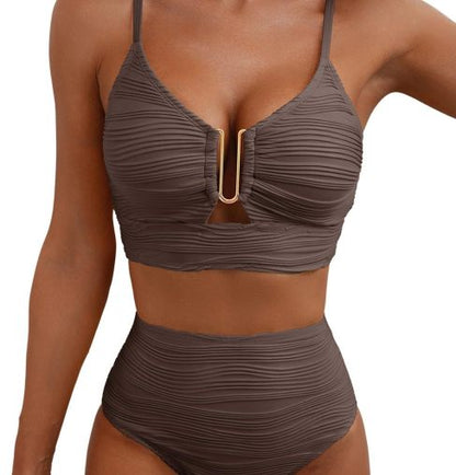 Amelia — Push-Up Hoge Taille Bikini voor Dames