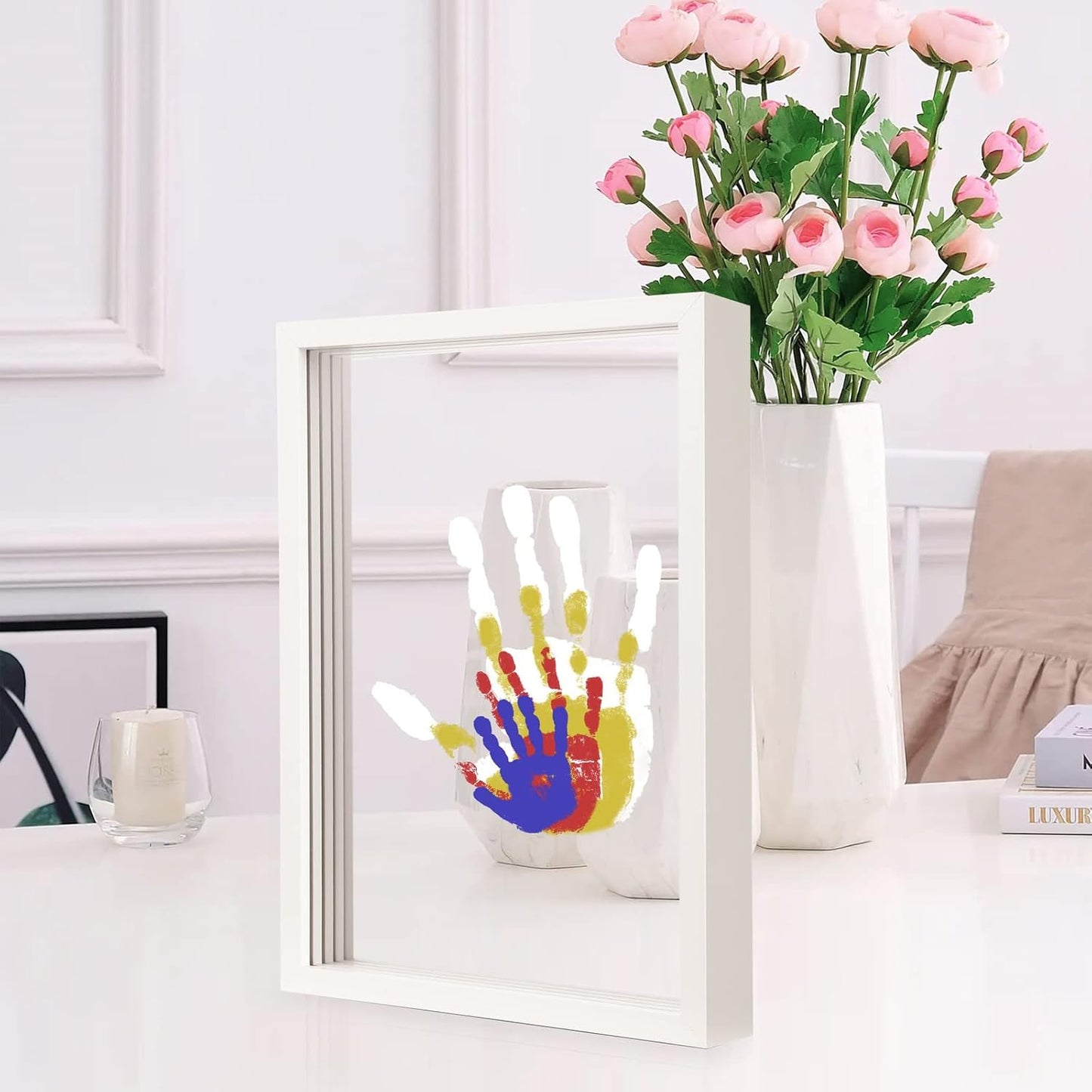 Familie Handafdruk Herinnering – Eeuwige Liefde Afgebeeld