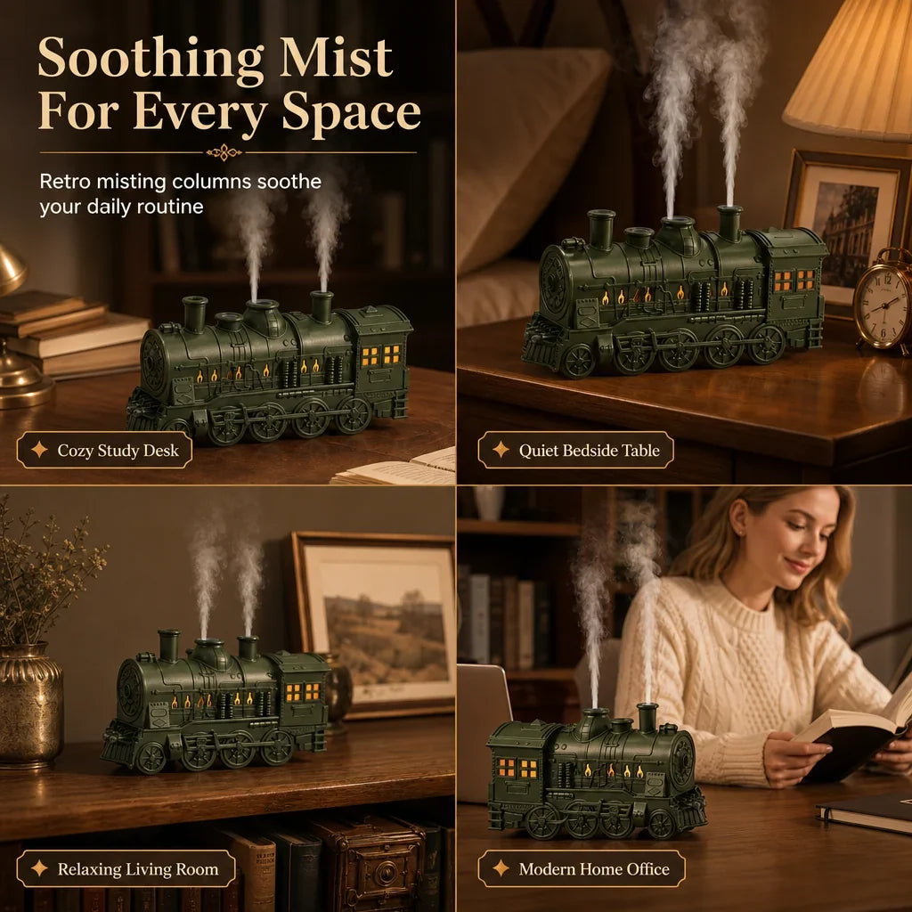 Vintage stoomvernevelaar — Warmte, Rust, Magie