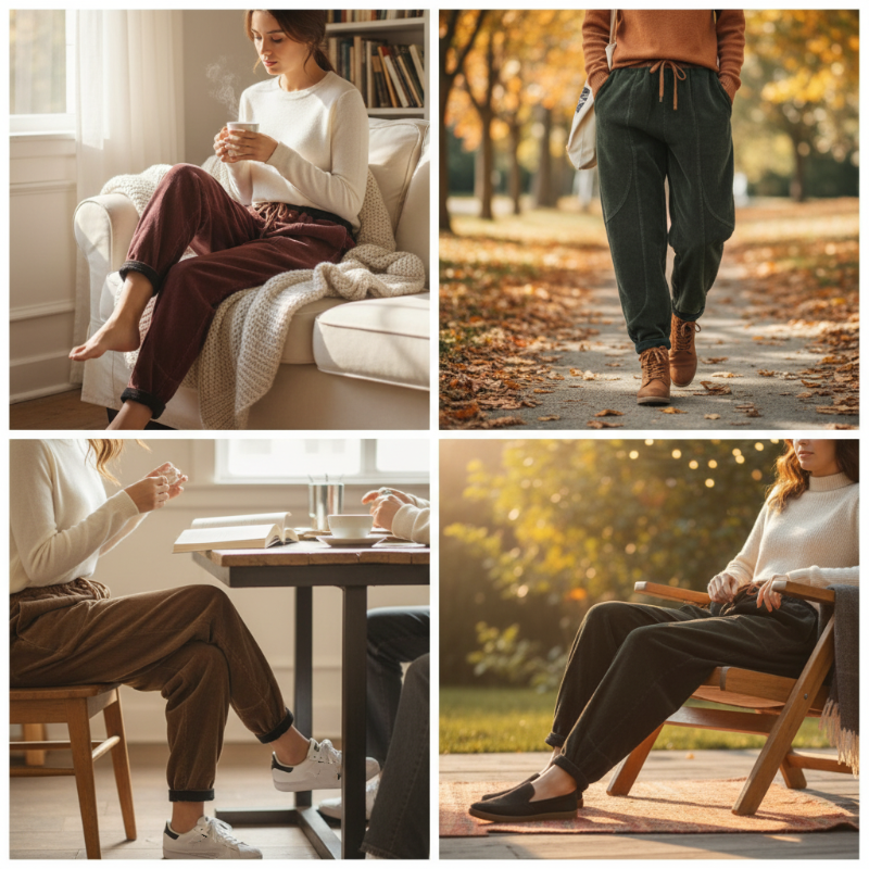 Nora — Gezellige Corduroy Broek met Zachte Voering