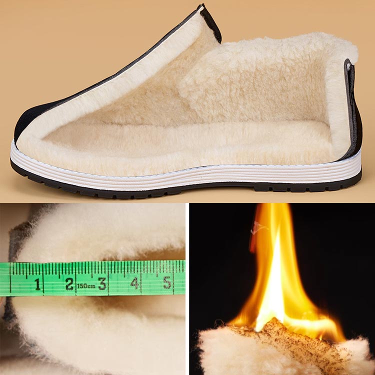 Kyle – Heren Katoenen Winterschoenen met Antislip Grip