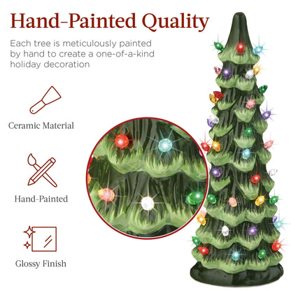 CeramiGlow – Handbeschilderde keramische kerstboom