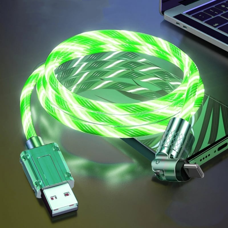 GlowCharge™ – Draaibare Kabel met Magnetische Oplaadconnector | 1+2 GRATIS