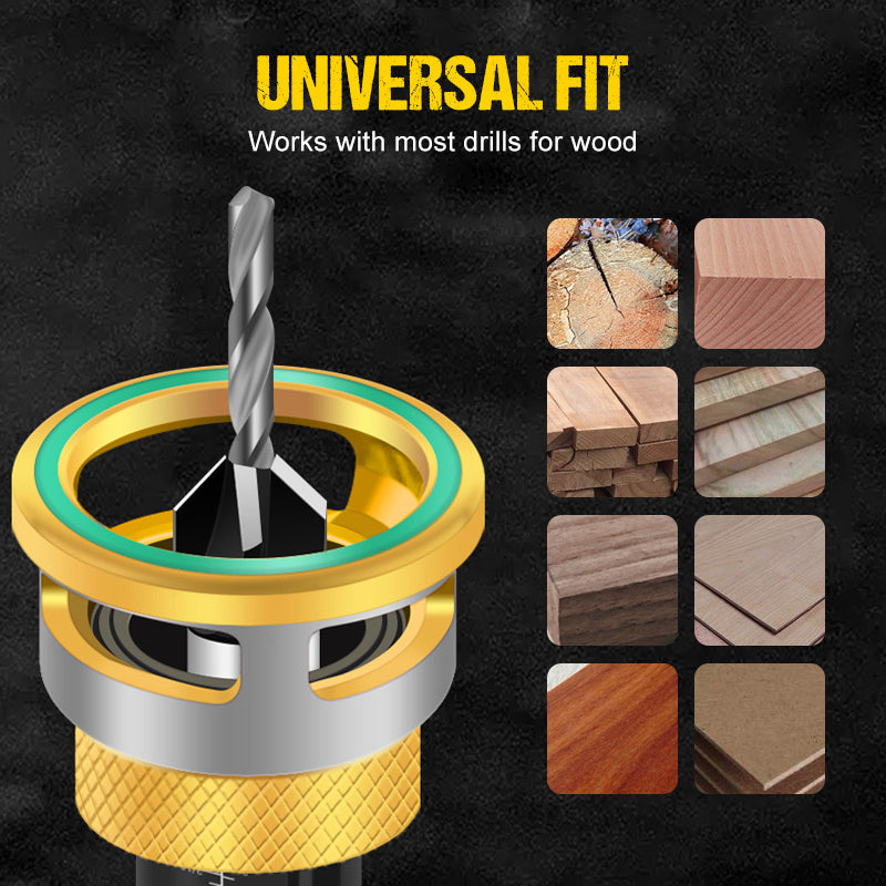 WoodCountersink Pro Set — Verfijnde Verzinkboren | 50% KORTING