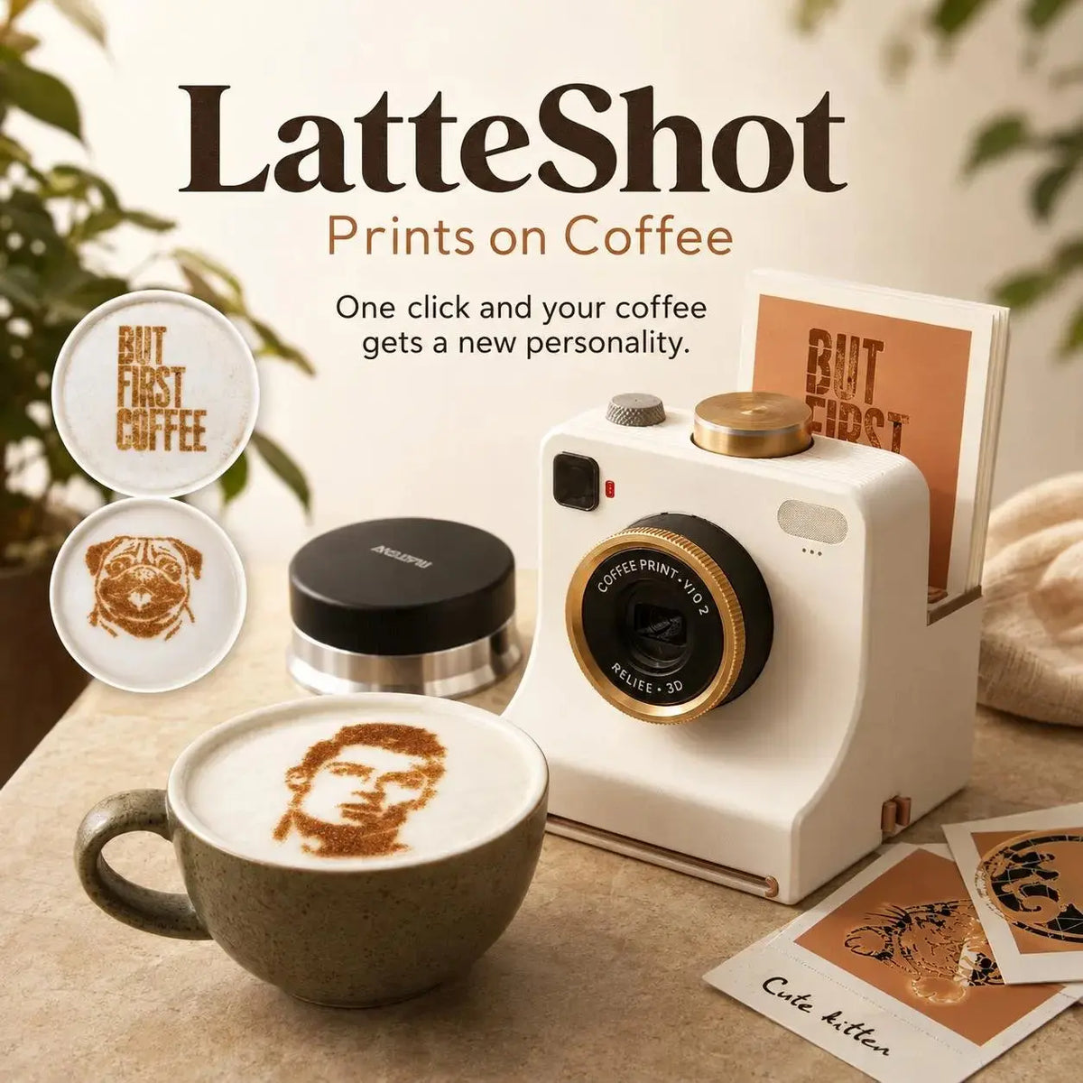 LuxePrint Koffiestencil — Indrukwekkende Kunst bij Elke Slok
