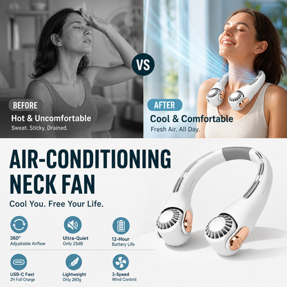 Neck Breeze Ventilator — Gepersonaliseerd Koelcomfort