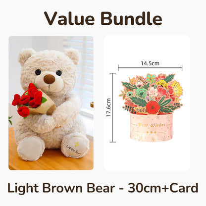 HeartCuddle – Rozenbeer Knuffel | 50% KORTING
