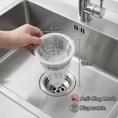 ClearFlow — 100 stuks Wegwerp Afvoernetten | 1+1 GRATIS