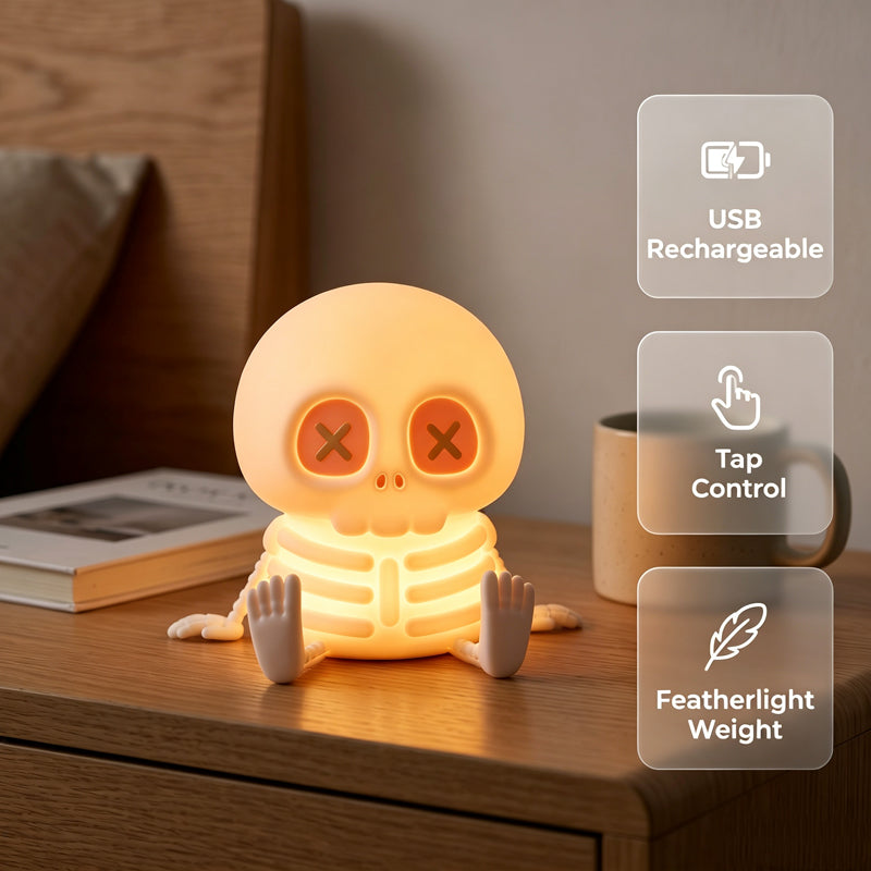 Schedel Lamp — Touchbediening Gezellige Sfeer