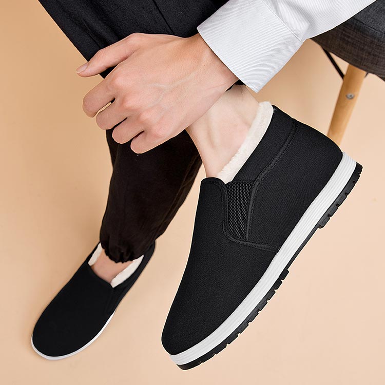 Kyle – Heren Katoenen Winterschoenen met Antislip Grip