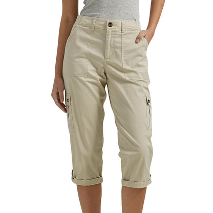 Heidi – Dames Capri Broek met Stretch en Praktische Zakjes