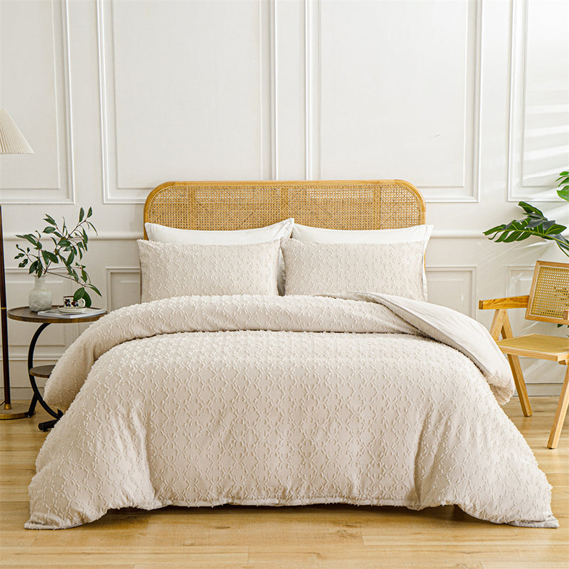 LuxeLoom Cutwork Zacht Pluizend Beddengoed Set — Zachtheid die Verzacht