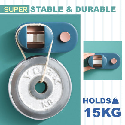 TidyGrip – Wandhouder voor bezems en schoonmaakgereedschap | 1+2 GRATIS