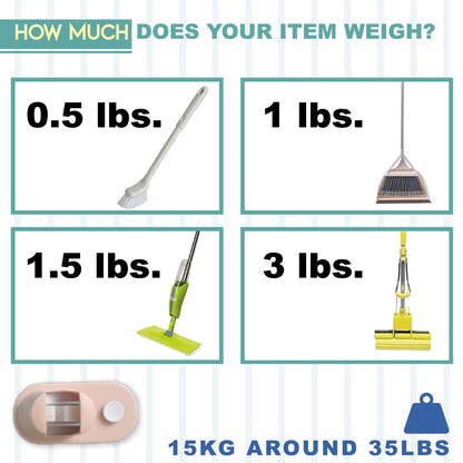 TidyGrip – Wandhouder voor bezems en schoonmaakgereedschap | 1+2 GRATIS