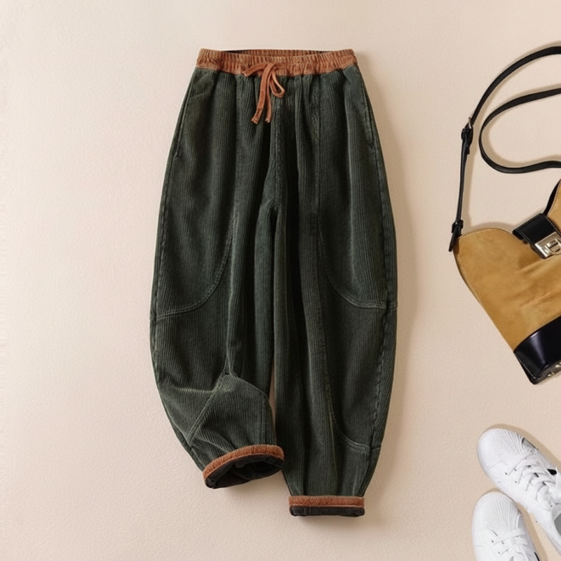 Maverick – Ribfluwelen Broek met Pluche Voering voor Gezellig Wintercomfort