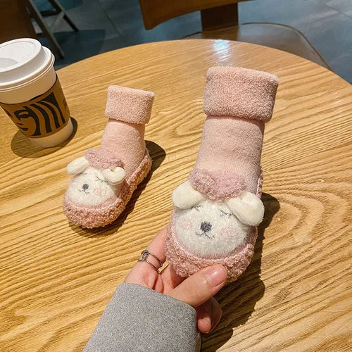 Ava – Babysokken van katoen met antislip en warmteregulatie