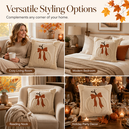 Herfst Pluche Kussensloop – Gezellige Warmte in Elk Moment