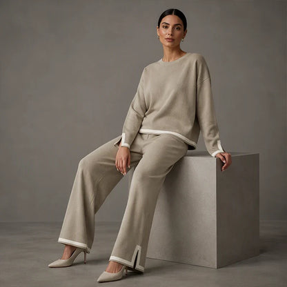 Heidi – Dames Everyday Set met Wijd Uitlopende Broek