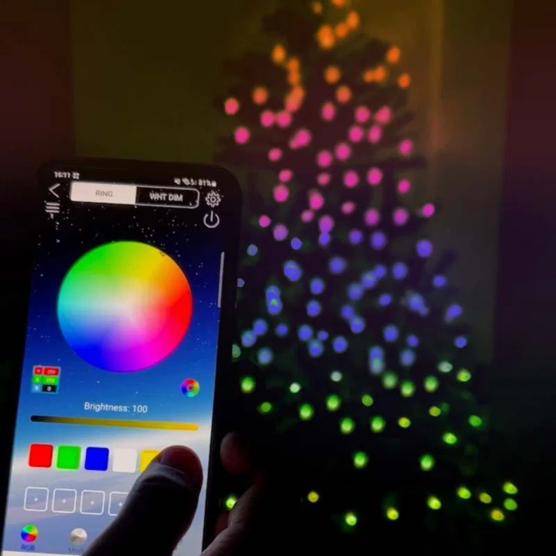 Kerstverlichting met unieke kleuren