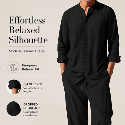 Nolan – Lichtgewicht Tweedelig Zomerset met Knopdetails