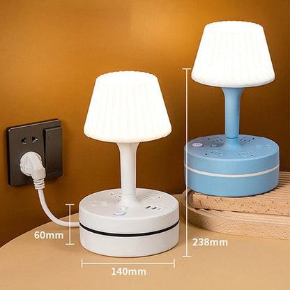 All-in-One Nachtkastlamp — Stroom, Licht, Controle