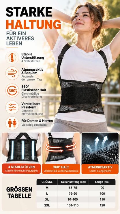 CoreAlign Tailleband — Directe Verlichting, Comfort voor de Hele Dag