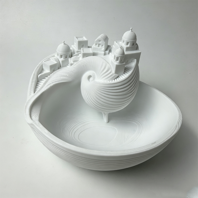 Santorini Keramische Tray — Geniet van Dagelijkse Rust