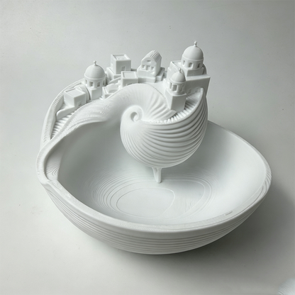 Santorini Keramische Tray — Geniet van Dagelijkse Rust
