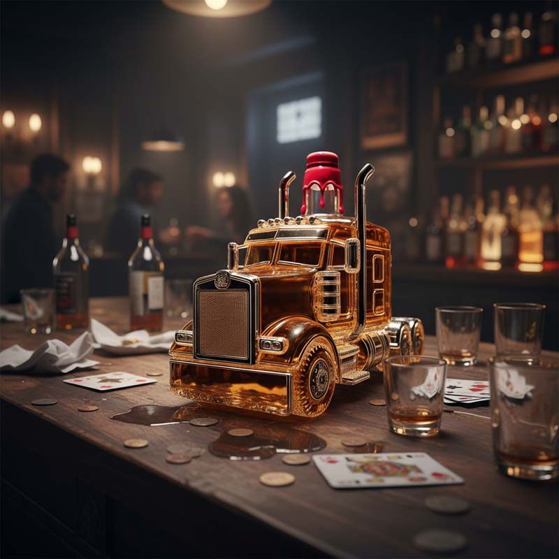 IronDrift – Truck Whiskey Karaf | 50% KORTING