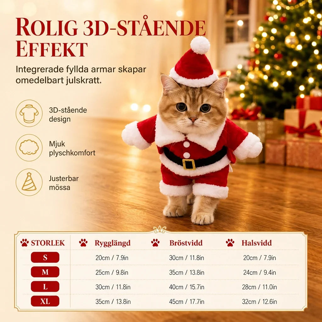 Jolly TailWagger Santa Claus Kostuum — Verspreid Vreugde, Verwarm Harten