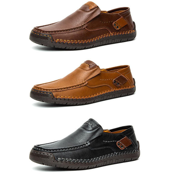 Nolan – Herenleren schoenen met flexibel comfort