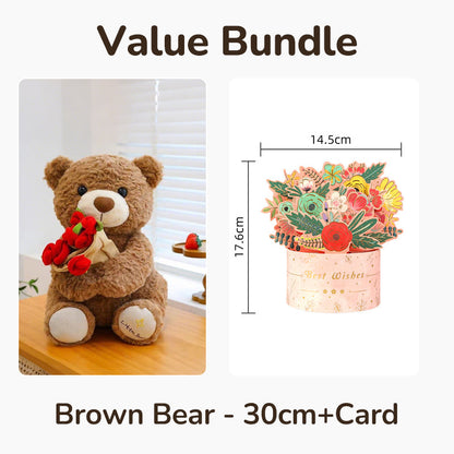 HeartCuddle – Rozenbeer Knuffel | 50% KORTING