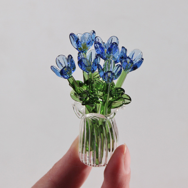 MiriFlor Mini Glazen Bloemen — Moeiteloze Kleurenmagie